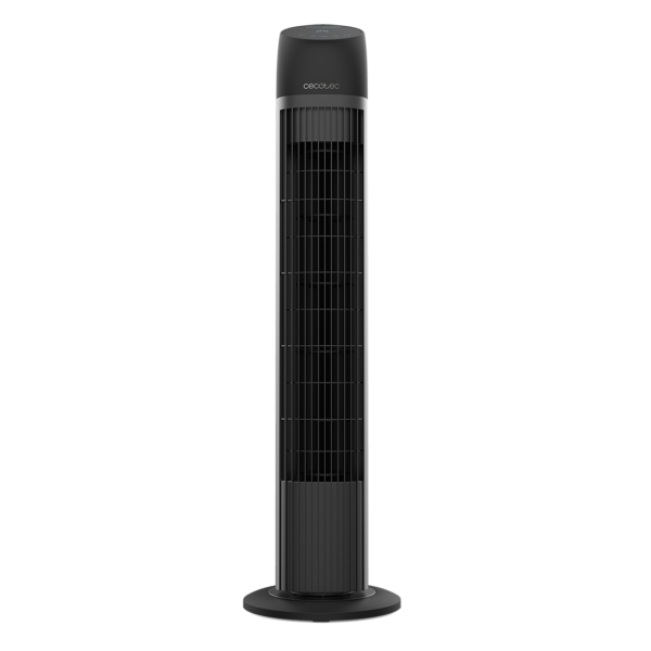 Cecotec EnergySilence 8050 SkyLine Smart Ventilador de Torre de 33\" de Altura - 45W - Motor de Cobre - Mando a Distancia - Pantalla LED - 3 Velocidades - Oscilacion de 70º - Temporizador - Color Negro