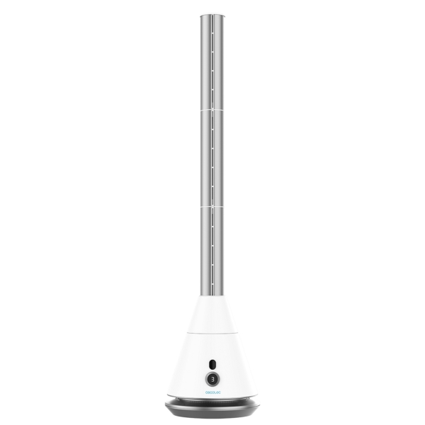 Cecotec EnergySilence 9850 Skyline Bladeless Pro Ventilador de Torre sin Aspas - 35W - Altura Ajustable - Control Tactil - 9 Velocidades y 2 Modos - Oscilacion de 80º - Temporizador - Color Blanco