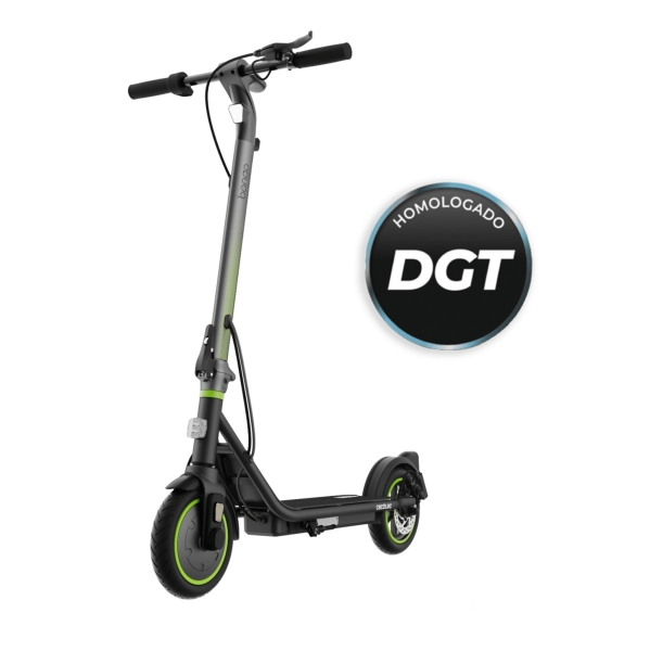Cecotec Bongo Serie D30 Patinete Electrico - 350W - Autonomia 30km - Ruedas 8.5” - Frenos Electricos y de Disco - Velocidad hasta 25km/h - Homologacion DGT - Cargador y Herramientas - Color Negro y Verde