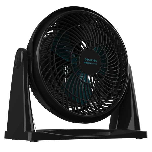 Cecotec EnergySilence 900 FloorFlow Ventilador Industrial de Suelo con 3 Aspas - 30W - Diametro de 9\" - 2 Velocidades - Uso Sencillo e Intuitivo - Rejilla Protectora - Base Estable y Robusta - Color Negro