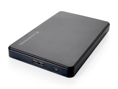 Conceptronic Caja Externa para Discos Duros Sata 2.5\" - Mini USB/USB 3.0 - 4.8Gps - Negro