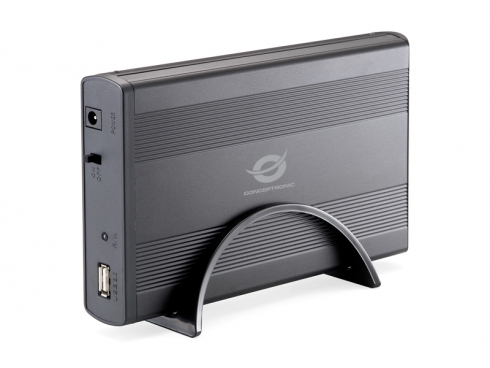 Conceptronic Caja Externa para Discos Duros Sata 3.5\" - USB 2.0 - 480Mps - Negro