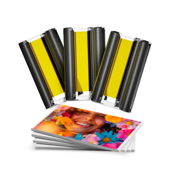 Canon KP108IN Pack de Tinta Generico y 108 Hojas Papel Fotografico, 100x148 mm - Reemplaza 3115B001