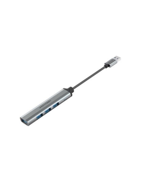 Vention Mini Hub USB 4 en 1 - Cable USB-A de 15cm - 4xUSB-A - Velocidad hasta 5Gbps - Color Gris Vention Mini Hub USB 4 en 1 - Cable USB-A de 15cm - 4xUSB-A - Velocidad hasta 5Gbps - Color Gris