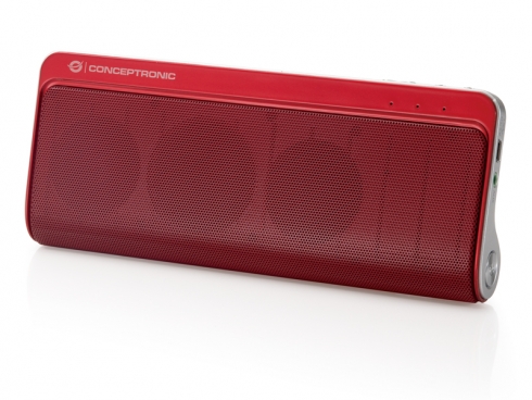Conceptronic Manos Libres y Altavoz Inalambrico Bluetooth 3.0 de Alta Calidad - Color Rojo