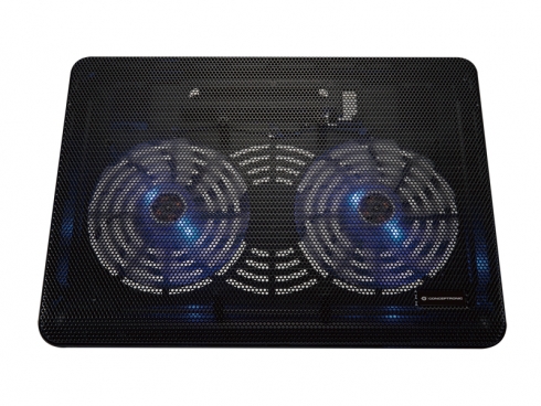 Conceptronic Thana 03 Plataforma de Refrigeracion Para Portatiles - Hasta 15.6\" - 2 Ventiladores - Color Negro