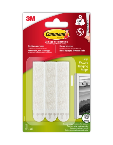 Command Tiras Adhesivas para Colgar Cuadros - Color Blanco