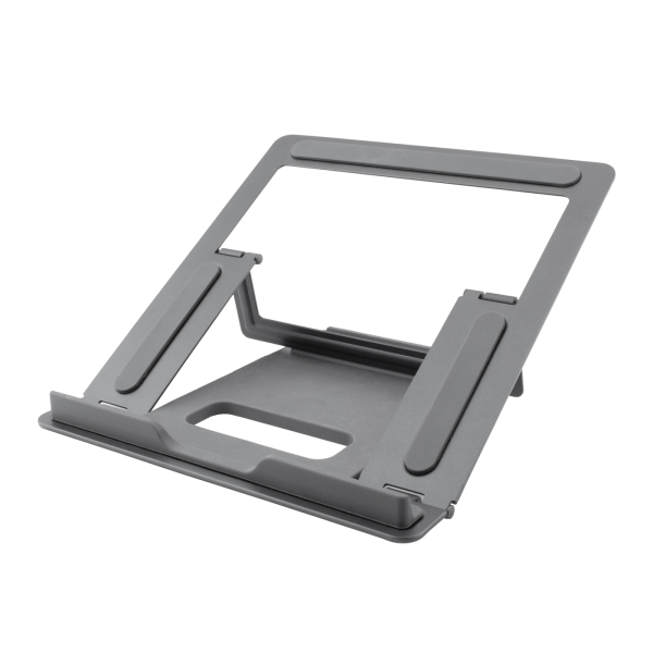 Coolbox ATRIL02 Soporte para Portatil hasta 17\" - Aluminio - Plegable - Gomas Antideslizantes - Color Gris