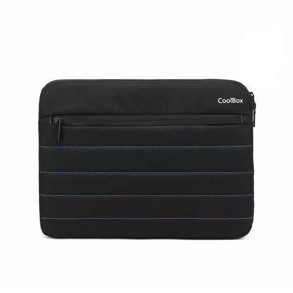 CoolBox Funda para Tablet/Netbook/Portatil hasta 13\" - Acolchado - Tejido Impermeable - Cierre de Cremallera - Color Negro