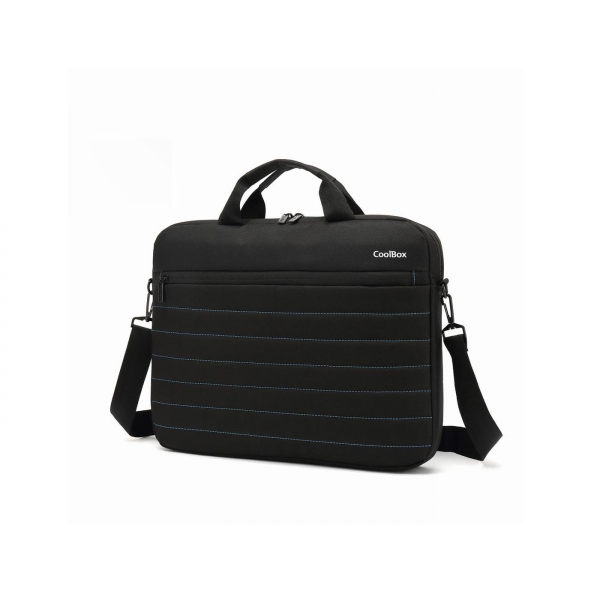 Coolbox BAG15-1n Maletin para Portatil 15.6\" - Acolchado Interior - 2 Compartimentos y Bolsillo Exterior - Color Negro