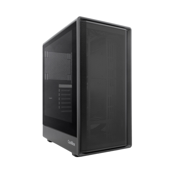 CoolBox Gaming GA700 Darkface Caja Torre ATX - 1 x USB C 3.2 1 x USB A 3.2 1X USB A 2,0 1 x Audio + Micro - Color Negro