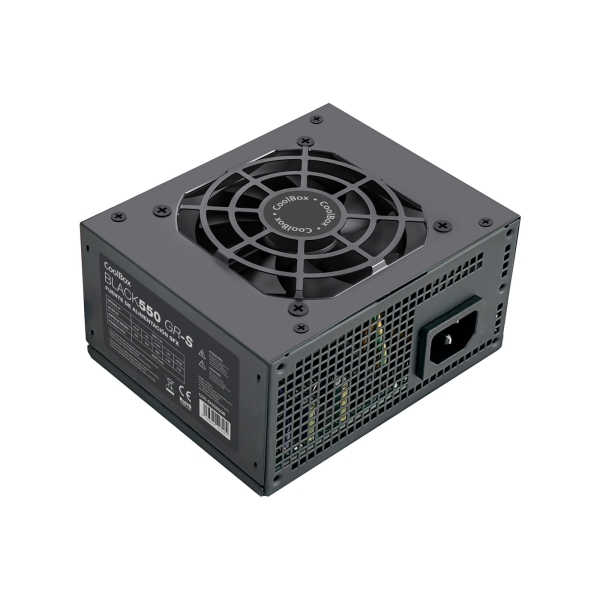 CoolBox BLACK550 GR-S Fuente de Alimentacion 550W SFX - Ventilador 80mm - Color Negro CoolBox BLACK550 GR-S Fuente de Alimentacion 550W SFX - Ventilador 80mm - Color Negro