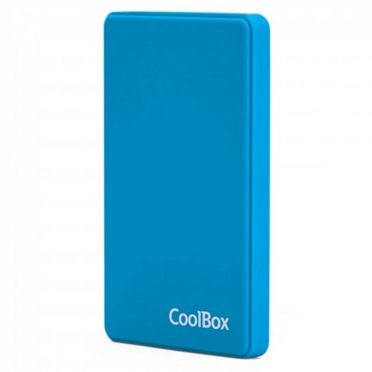 CoolBox SlimColor 2543 Caja Externa Disco Duro SSD y HDD SATA 2.5\" USB 3.0 - Color Azul