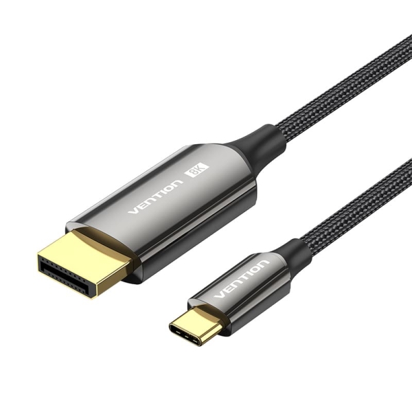 Vention Cable USB-C a DisplayPort 8K - 2m - Trenzado - Color Negro