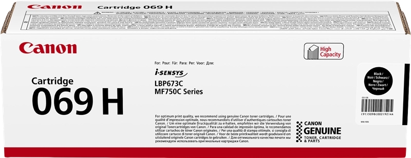 Canon 069H Negro Cartucho de Toner Original - 5098C002