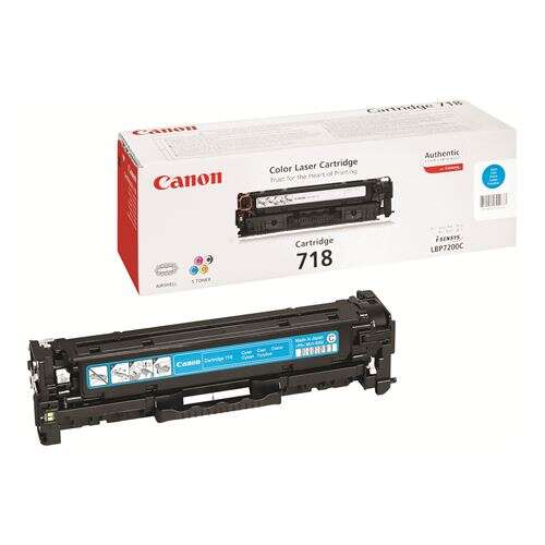 Canon 718 Cyan Cartucho de Toner Original - 2661B002/2661B014