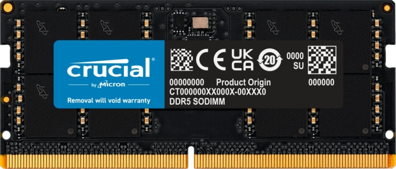 Crucial Memoria RAM DDR5 32GB 4800MHz CL40 SODIMM