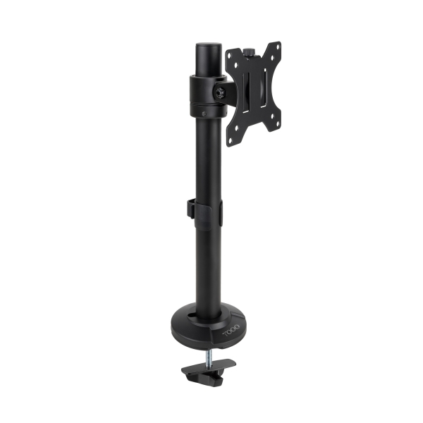 Tooq Soporte de Mesa para Monitor de 17\"-32\" - Altura, Rotacion y Giro Regulables - Gestion de Cables - Peso Max 8Kg - VESA 100X100mm - Color Negro