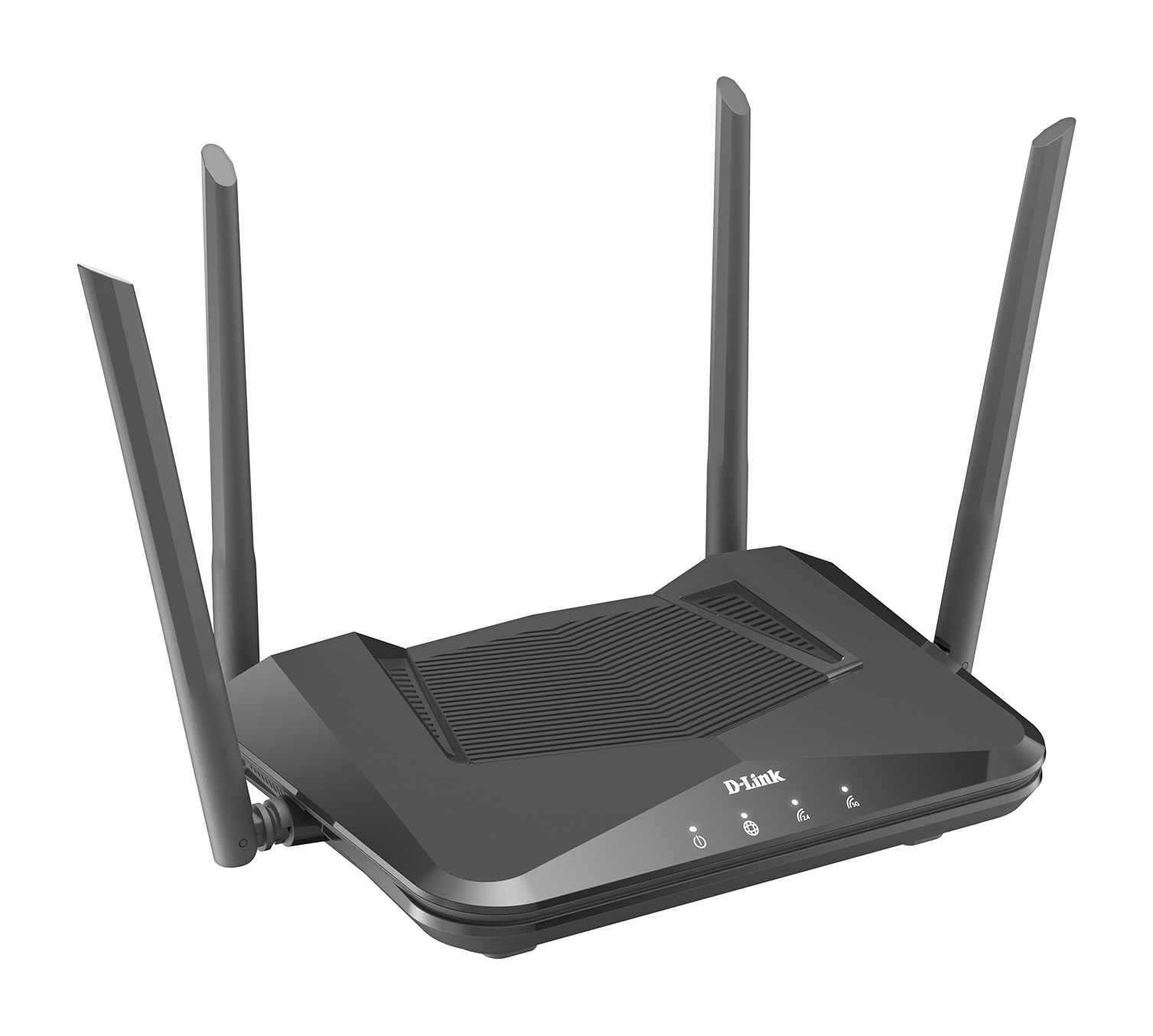 D-Link Router Inalambrico WiFi 6 AX1500 - Hasta 1500Mbps - 4 Puertos RJ45 10/100 Mbps - 4 Antenas Externas - MU-MIMO - OFDMA - Color Negro