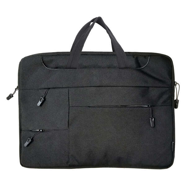 Dohe Maletin para Portatil 15.6\" - Numerosos Compartimentos - Cierre de Cremallera - Poliester a Prueba de Agua - Color Negro