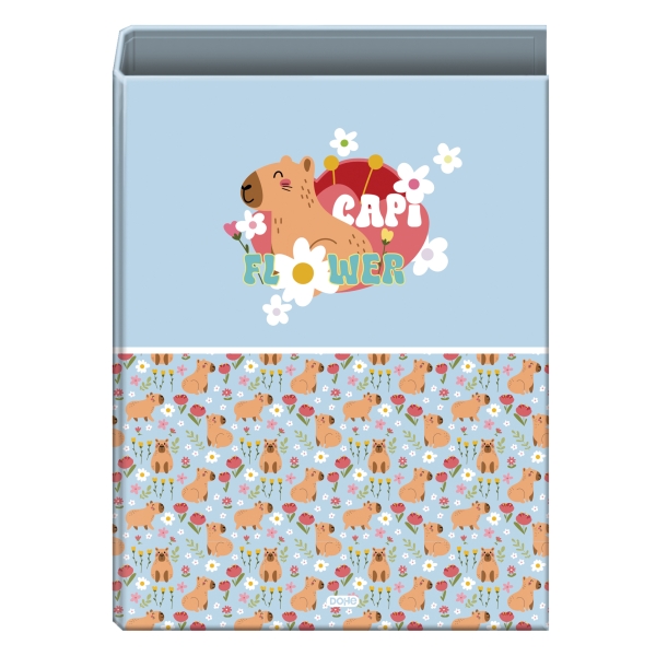 Dohe Capi Flower Carpeta con 4 Anillas de 40mm - Formato Folio - Guardas Impresas - Cubierta de Carton Plastificado - 26x34x6cm - Multicolor Dohe Capi Flower Carpeta con 4 Anillas de 40mm - Formato Folio - Guardas Impresas - Cubierta de Carton Plastificado - 26x34x6cm - Multicolor