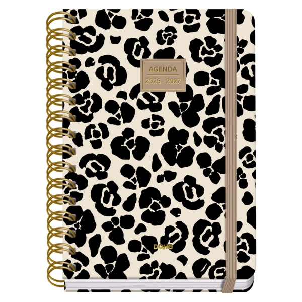 Dohe Premium Wild Agenda Escolar 26/27 - Formato A5 - Semana Vista - Papel Offset Ahuesado 80g - Cubierta de Carton Plastificado - Espiral Metalica Doble - Goma - 15x21x2cm - Multicolor Dohe Premium Wild Agenda Escolar 26/27 - Formato A5 - Semana Vista - Papel Offset Ahuesado 80g - Cubierta de Carton Plastificado - Espiral Metalica Doble - Goma - 15x21x2cm - Multicolor