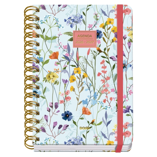 Dohe Premium Eden Agenda Escolar 26/27 - Formato A5 - Dia Pagina - Papel Offset Ahuesado 80g - Cubierta de Carton Plastificado - Espiral Metalica Doble - Goma - 15x21x4cm - Multicolor Dohe Premium Eden Agenda Escolar 26/27 - Formato A5 - Dia Pagina - Papel Offset Ahuesado 80g - Cubierta de Carton Plastificado - Espiral Metalica Doble - Goma - 15x21x4cm - Multicolor