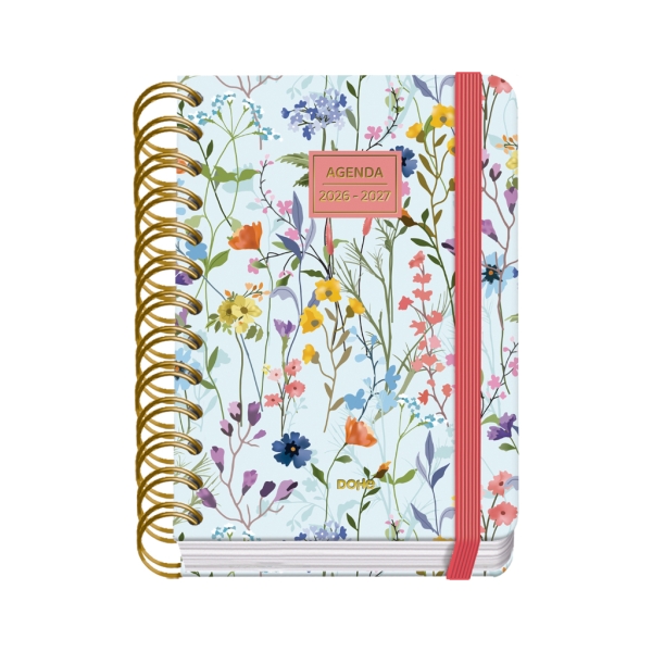 Dohe Premium Eden Agenda Escolar 26/27 - Formato A6 - Dia Pagina - Papel Offset Ahuesado 80g - Cubierta de Carton Plastificado - Espiral Metalica Doble - Goma - 12x17x3cm - Multicolor Dohe Premium Eden Agenda Escolar 26/27 - Formato A6 - Dia Pagina - Papel Offset Ahuesado 80g - Cubierta de Carton Plastificado - Espiral Metalica Doble - Goma - 12x17x3cm - Multicolor