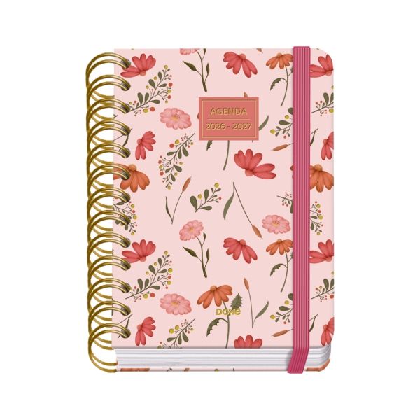 Dohe Premium Belle Agenda Escolar 26/27 - Formato A6 - Dia Pagina - Papel Offset Ahuesado 80g - Cubierta de Carton Plastificado - Espiral Metalica Doble - Goma - 12x17x3cm - Multicolor Dohe Premium Belle Agenda Escolar 26/27 - Formato A6 - Dia Pagina - Papel Offset Ahuesado 80g - Cubierta de Carton Plastificado - Espiral Metalica Doble - Goma - 12x17x3cm - Multicolor