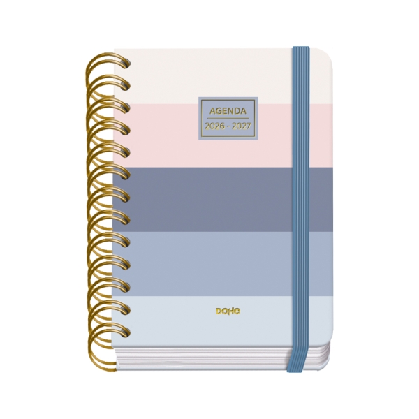 Dohe Premium Donna Agenda Escolar 26/27 - Formato A6 - Dia Pagina - Papel Offset Ahuesado 80g - Cubierta de Carton Plastificado - Espiral Metalica Doble - Goma - 12x17x3cm - Multicolor Dohe Premium Donna Agenda Escolar 26/27 - Formato A6 - Dia Pagina - Papel Offset Ahuesado 80g - Cubierta de Carton Plastificado - Espiral Metalica Doble - Goma - 12x17x3cm - Multicolor