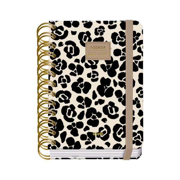 Dohe Premium Wild Agenda Escolar 26/27 - Formato A6 - Dia Pagina - Papel Offset Ahuesado 80g - Cubierta de Carton Plastificado - Espiral Metalica Doble - Goma - 12x17x3cm - Multicolor Dohe Premium Wild Agenda Escolar 26/27 - Formato A6 - Dia Pagina - Papel Offset Ahuesado 80g - Cubierta de Carton Plastificado - Espiral Metalica Doble - Goma - 12x17x3cm - Multicolor