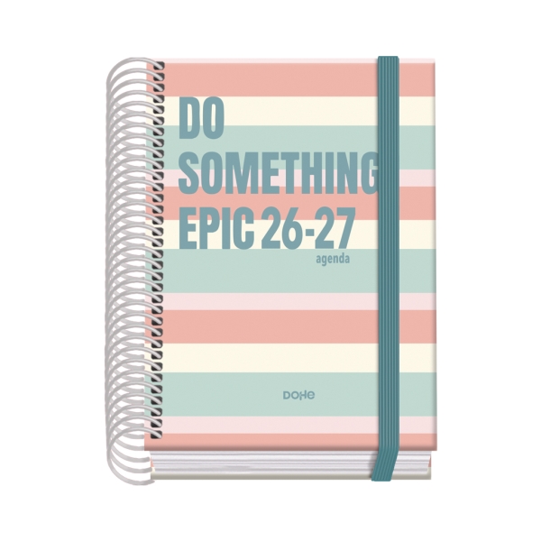 Dohe Prime Epic Agenda Escolar 26/27 - Formato A6 - Dia Pagina - Papel Offset Ahuesado 70g - Cubierta de Carton Plastificado - Espiral - Goma - 12x17x3cm - Multicolor Dohe Prime Epic Agenda Escolar 26/27 - Formato A6 - Dia Pagina - Papel Offset Ahuesado 70g - Cubierta de Carton Plastificado - Espiral - Goma - 12x17x3cm - Multicolor