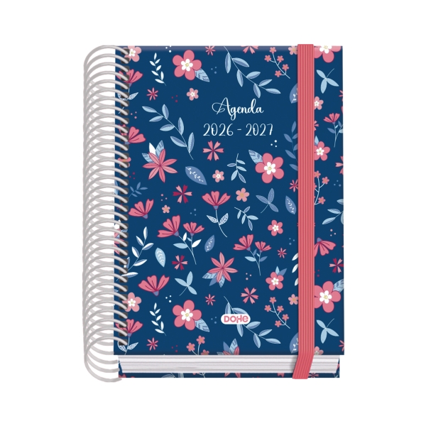 Dohe Prime Lovely Agenda Escolar 26/27 - Formato A6 - Dia Pagina - Papel Offset Ahuesado 70g - Cubierta de Carton Plastificado - Espiral - Goma - 12x17x3cm - Multicolor Dohe Prime Lovely Agenda Escolar 26/27 - Formato A6 - Dia Pagina - Papel Offset Ahuesado 70g - Cubierta de Carton Plastificado - Espiral - Goma - 12x17x3cm - Multicolor