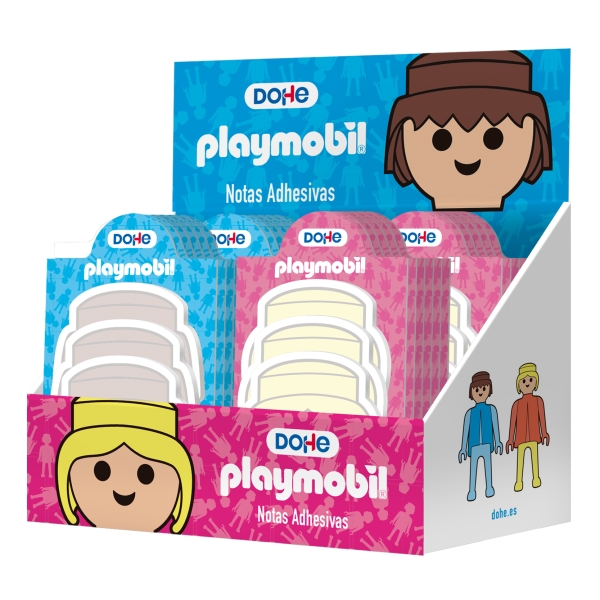 Dohe Playmobil Expositor con 32 Blocs de 25 Notas Adhesivas - Multisuperficie - Colores Surtidos Dohe Playmobil Expositor con 32 Blocs de 25 Notas Adhesivas - Multisuperficie - Colores Surtidos