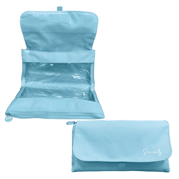 Dohe Serenity Portatodo Doble - Solapa con Bolsillo Interior - Cremallera - Ventanas Transparentes - Poliester - 22x11x6cm - Color Azul Dohe Serenity Portatodo Doble - Solapa con Bolsillo Interior - Cremallera - Ventanas Transparentes - Poliester - 22x11x6cm - Color Azul