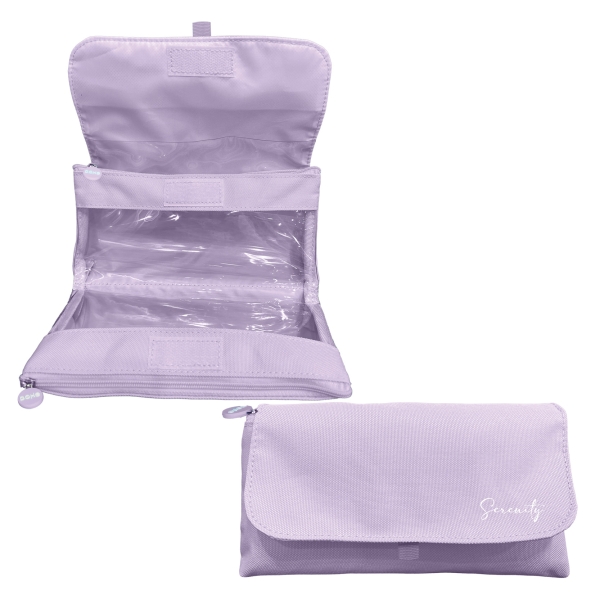 Dohe Serenity Portatodo Doble - Solapa con Bolsillo Interior - Cremallera - Ventanas Transparentes - Poliester - 22x11x6cm - Color Morado Dohe Serenity Portatodo Doble - Solapa con Bolsillo Interior - Cremallera - Ventanas Transparentes - Poliester - 22x11x6cm - Color Morado