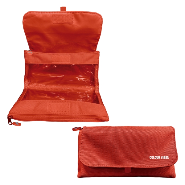 Dohe Vibes Portatodo Doble - Solapa con Bolsillo Interior - Cremallera - Ventanas Transparentes - Poliester - 22x11x6cm - Color Rojo Dohe Vibes Portatodo Doble - Solapa con Bolsillo Interior - Cremallera - Ventanas Transparentes - Poliester - 22x11x6cm - Color Rojo