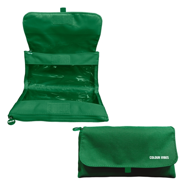 Dohe Vibes Portatodo Doble - Solapa con Bolsillo Interior - Cremallera - Ventanas Transparentes - Poliester - 22x11x6cm - Color Verde Dohe Vibes Portatodo Doble - Solapa con Bolsillo Interior - Cremallera - Ventanas Transparentes - Poliester - 22x11x6cm - Color Verde