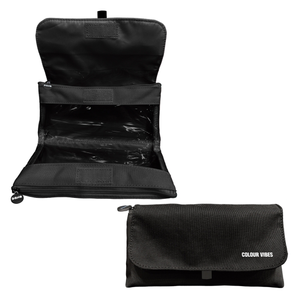 Dohe Vibes Portatodo Doble - Solapa con Bolsillo Interior - Cremallera - Ventanas Transparentes - Poliester - 22x11x6cm - Color Negro Dohe Vibes Portatodo Doble - Solapa con Bolsillo Interior - Cremallera - Ventanas Transparentes - Poliester - 22x11x6cm - Color Negro