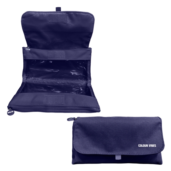 Dohe Vibes Portatodo Doble - Solapa con Bolsillo Interior - Cremallera - Ventanas Transparentes - Poliester - 22x11x6cm - Color Azul Oscuro Dohe Vibes Portatodo Doble - Solapa con Bolsillo Interior - Cremallera - Ventanas Transparentes - Poliester - 22x11x6cm - Color Azul Oscuro
