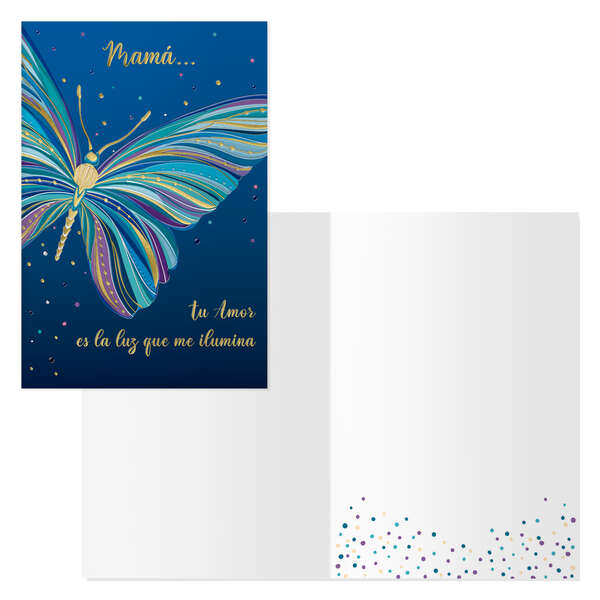Dohe Pack de 6 Tarjetas de Felicitacion Dia de la Madre - 11.5x17cm - Impresas a Todo Color - Estampaciones con Pelicula de Color - Estampacion en Seco - Papel Offset Blanco de 300gr - Incluye Sobre de Color