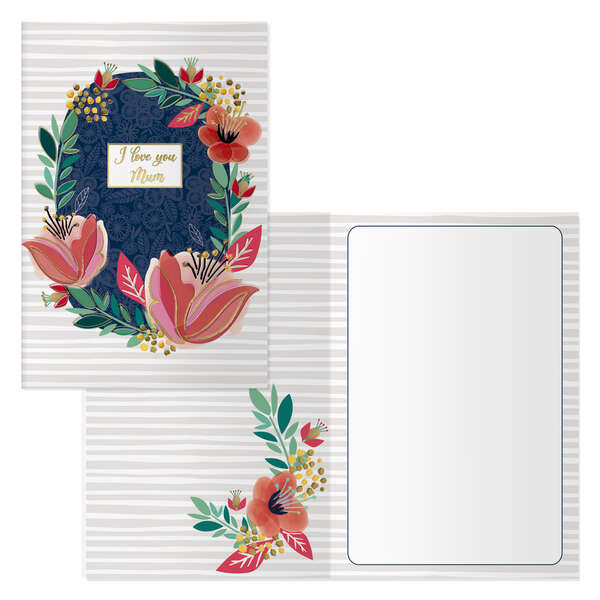 Dohe Pack de 6 Tarjetas de Felicitacion Dia de la Madre - 11.5x17cm - Impresas a Todo Color - Estampaciones con Pelicula de Color - Estampacion en Seco - Papel Offset Blanco de 300gr - Incluye Sobre de Color