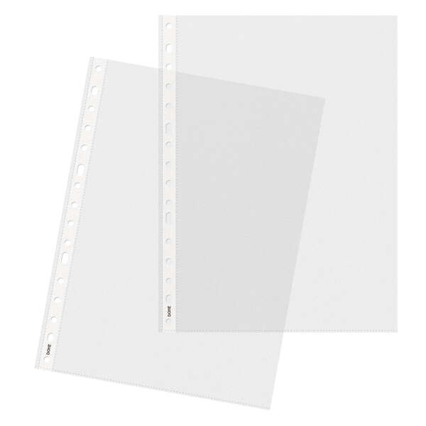 Dohe 100 Fundas Multitaladro con 16 Perforaciones en Polipropileno Liso Cristal - Resistente y Duradero Dohe 100 Fundas Multitaladro con 16 Perforaciones en Polipropileno Liso Cristal - Resistente y Duradero