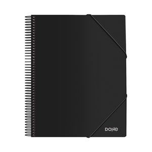 Dohe Carpeta con 30 Fundas Tamaño A4 - Tapa de Polipropileno Opaco 800 Micras - Fundas Transparentes 80 Micras - Espiral de Plastico Color y Gomas Elasticas a Juego Dohe Carpeta con 30 Fundas Tamaño A4 - Tapa de Polipropileno Opaco 800 Micras - Fundas Transparentes 80 Micras - Espiral de Plastico Color y Gomas Elasticas a Juego