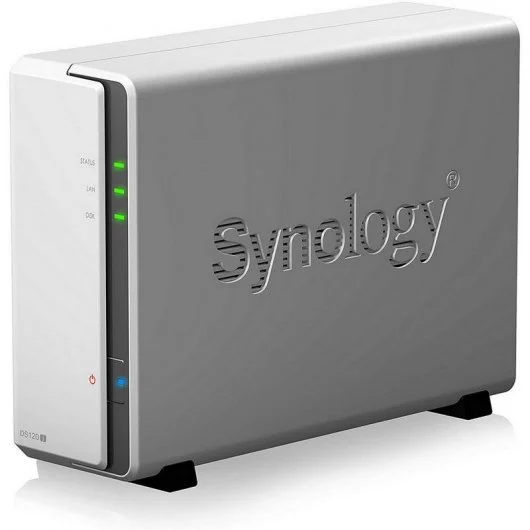 Synology DiskStation DS120j Caja de Almacenamiento Centralizada NAS - Capacidad para 1 Ud. de Almacenamiento - Compatible con 3.5\" SATA HDD - 1x RJ-45, 2x USB 2.0