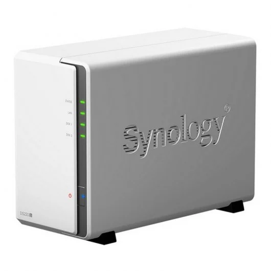 Synology DiskStation DS220j Caja de Almacenamiento Centralizada NAS - Capacidad para 2 Ud. de Almacenamiento - Compatible con 2.5\", 3.5\" SATA HDD - 1x RJ-45, 2x USB