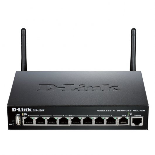 D-Link Router de Servicios Unificados WiFi VPN - 8 Puertos LAN - 1 Puerto WAN - 1 Puerto USB 2.0 - 2 Antenas Desmontables