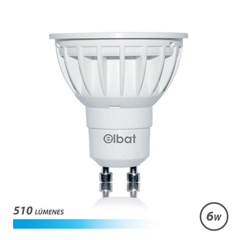 Elbat Bombilla LED GU10 6W 510lm - 6500K Luz Fria