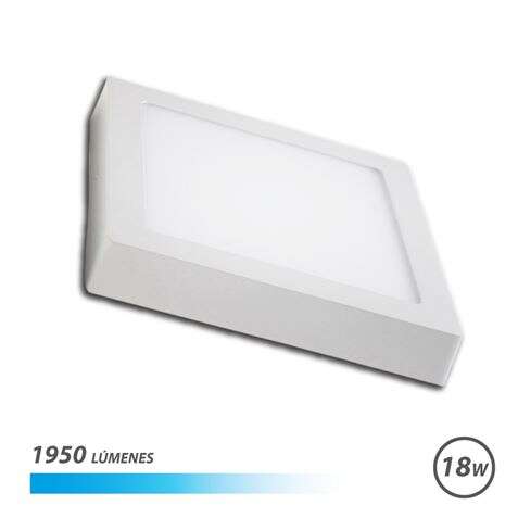 Elbat Downlight de Pared LED 18W 1950lm - Forma Cuadrada 225mm - 6500K Luz Fria Elbat Downlight de Pared LED 18W 1950lm - Forma Cuadrada 225mm - 6500K Luz Fria