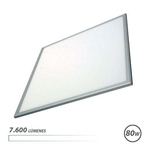Elbat Panel LED 60x60 80W 7600LM - Luz Blanca - Alto Brillo - Ahorro de Energia - Facil Instalacion Elbat Panel LED 60x60 80W 7600LM - Luz Blanca - Alto Brillo - Ahorro de Energia - Facil Instalacion